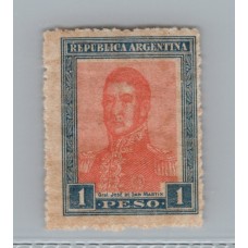 ARGENTINA 1917 GJ 452 ESTAMPILLA NUEVA CON GOMA